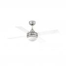 FARO - MINI ICARIA Matt nickel/transparent ceiling fan Ref.33696