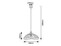 RABALUX - Pendant IDUNA E27 1X60W 4347 (2)