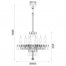 ACA LIGHTING - Полилей Tulia BLK82046PWC (2)