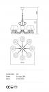 INCANTI - pendant luminaire EMA 02-598 SUSP 8X28W E14 (2)
