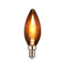 VIVALUX - LED крушка filament GLOW BG35 0.6W 20lm E14 1800K VIV005084
