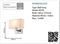 ELMARK - ROSA WALL LIGHT 1XE27 CHROME 1x40W 955ROSA1CH (1)