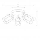 NOWODVORSKI - Плафон 8050 VISTA CH III CG • G9 3x25W only LED • IP44 (1)