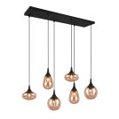 TRIO - Пендел LUMINA 317000613 E14, 6х40W кехлибар