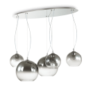 IDEAL LUX - Полилей  NEMO PLUS SP5 CROMO 250373 E27, 5X60W