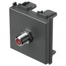 TEM - KM24AT Socket SAT individual 0db 2M, color Anthracite, Modul 