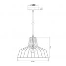 ACA LIGHTING - Пендел Vintage KS1525P1BK 1xE27 (1)