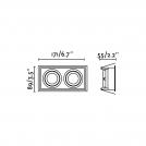 FARO - HYDE Black orientable square recessed lamp 2L Ref.40127 (2)