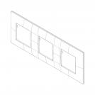 VIMAR - 09666.14 Рамка 2+2+2М немски стандарт цвят матов карбон NEVE UP (3)