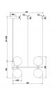 MAYTONI - pendant luminaire Ring  MOD013PL-04BS G9, 4X25W (2)