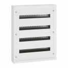 LEGRAND - 3 372 04 XL³ S 160 surface-mounting 24-modules per row cabinet - RAL 9003 - 4 rows - 96 modules - 740x595x135 mm