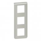 LEGRAND - Plate Mosaic - 3 x 2 vertical modules - alu 79323L