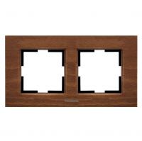 PANASONIC - 2gang Frame Wooden Wallnut WKTF08023WW