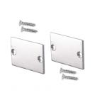 ACA LIGHTING - EP217 SET OF METAL END CAPS FOR PROFILE P217U, 2 PCS WITHOUT HOLE
