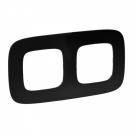 LEGRAND - 754402 Plate Valena Allure - 2 gang - matt black