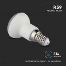 V-TAC - LED Bulb - SAMSUNG CHIP 3W E14 R39 Plastic 3000K SKU: 21210 (3)