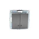 MONO ELECTRIC - MONO ELECTRIC - Double Two Way switch DESPINA, 10A, MN-500-002433-111, ANTHRACITE
