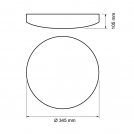 ULTRALUX - SPLD1840 LED DECORATIVE CEILING LAMP 18W 4000K, IP20 (3)