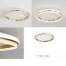 NOVA LUCE - Ceiling lamp  Ø45, H:6 cm.  9212911  WILLOW ⚡ LED 40W ⚡ 2660Lm⚡ 3000K ⚡ 230V ⚡ IP20 ✴ Sandy Gold