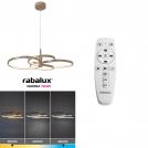 RABALUX - Dimmable pendant lamp with remote control  L:70, H:150 cm.  72401  ISIDORA ⚡ LED 70W ⚡ 5600 Lm ⚡ 3000-6500К ⚡ IP20 ✴ Gray-beige