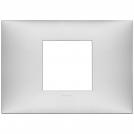VIMAR - 09672.21 cover plate - 2 centered module matt silver color NEVE UP