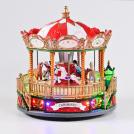 ACA LIGHTING - LED DECOR MULTICOLOR VILLAGE ROTATING CAROUSEL+MUSIC 4.5V (ADAPT.) 22,5Χ22,5Χ23,5CM X0337