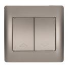 ELMARK - 11174A - CURTIAN CONTROL SWITCH GREY METALLIC RHYME