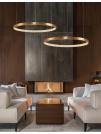 NOVA LUCE - pendant luminaire PRESTON 9285801  LED 50 W,  2727lm, 3000K IP20 D: 80 H1: 4 H2: 120 cm