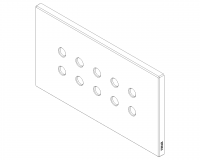 VIMAR - Plate 5Mx10 BS Tondo matt white - 22699.RN.01 (1)