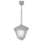 FUMAGALLI - Hanging lamp Body colour: Grey + Clear Diffuser 96DARIO250P/GR
