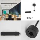 NOVA LUCE - Захранващ конектор с тръба за магнитни шини Ø:6, В:10 cm.   9366461   TINT ✴ Пясъчно черен алуминий 