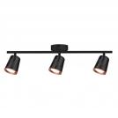 V-TAC - 18W LED Тройна Спот Лампа 3000К Черна SKU: 218259
