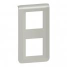 LEGRAND - Plate Mosaic - 2 x 2 vertical modules - alu 79322L