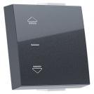 ACA LIGHTING - MODYS BUTTON WITH INDICATOR & SYMBOL ARROWS 2M. ANTHRACITE 10101333072