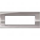 BTICINO - LNA4807NS Рамка 7М Nickel метална правоъгълна Livinglight
