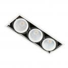 ITALUX - LED луна тройна за вграждане  Vertico Triple 3000K GL7108-3/3X18W 3000K WH+BL