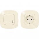 LEGRAND - 752654 CONTACT set controlled by Wireless switch Smart Valena Allure Cream Legrand with Netatmo