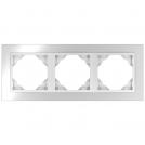 EFAPEL - TRIPLE FRAME INOX/ALUMNIUM 90930 TIA LOGUS 90 Metallo