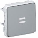 LEGRAND - Push-button Plexo IP55 - illuminated N/O contact - 10 A - modular - grey  69542
