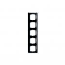 ABB - 2CKA001725A1510 Рамка петорна ABB Basic55 ЧЕРЕН