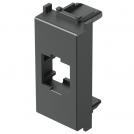 TEM - KM50AT Face plate RJ45 Keystone 1M, color Anthracite, Modul