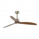 FARO - JUST FAN Gold/wood ceiling fan with DC motor DECO FAN 33398DWP
