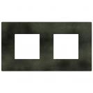 BTICINO - cover plate2+2 modules Dark Green Light Now YA4802M2DG