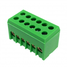 MOREK - PE6H-2 green 2p 6x16mm² IP20 Earthing terminal  MAD2006G15