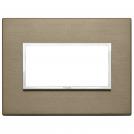 VIMAR - 21654.05 - Plate 4M aluminium dark bronze