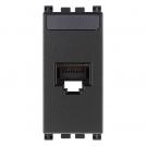 VIMAR - 19339.16 - RJ45 Cat6А Netsafe FTP Интернет розетка 1М сив ARKE
