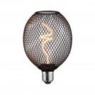 PAULMANN - 29261  Metallic Glow Standard 230V LED Globe ⚡ E27 ⚡ 160lm ⚡ 4W ⚡ 1800K dimmable ✴ Black