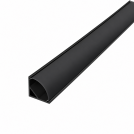 ACA LIGHTING - Черен дифузер P161DIFB за алуминиев профил CORN P161 – 2 m (1)