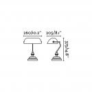 FARO - BANKER Old Gold table lamp 68334 (1)
