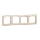 SCHNEIDER ELECTRIC - SDD312804 Sedna Design- 4-gang frame - beige